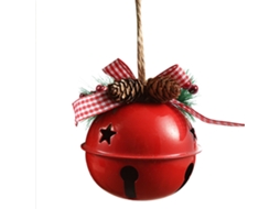 Pingentes de Sino de Natal para Árvore, Ferro, Decorativos para Festas de Natal, Casamentos e Aniversários S/MARCA