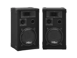 Passive Hifi Stage Speaker, Passive Hifi Stage Speakers Vidaxl Preto Ferro