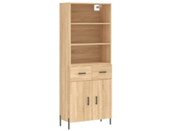 Guarda-roupa alto derivado de Madeira Cor Sonoma MAISON EXCLUSIVE (69,5x34x180 cm)