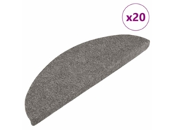 Tapetes De Escada Adesivos 20 Pcs 56x17x3 Cm Cinzento