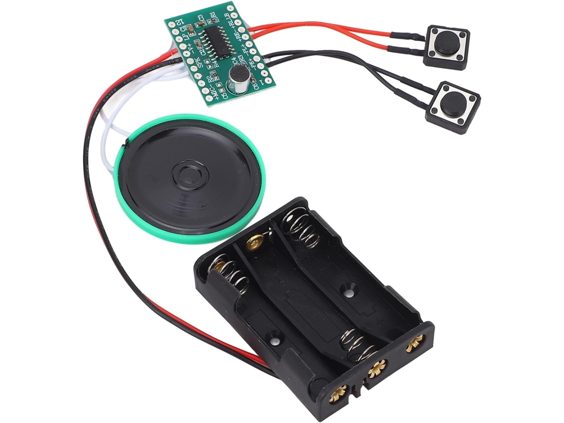 Módulo Yctze Vocal Registrável 4 Minutos, Puce Sonore Musique Diy, Botões Controle Périphérique Microfone