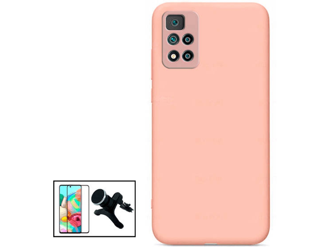Kit Capa + Película + Suporte Xiaomi Redmi Note 11E Pro PHONECARE Rosa