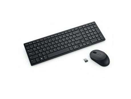 Teclado e Rato DELL KM555 (Preto - Bluetooth - Qwerty US)