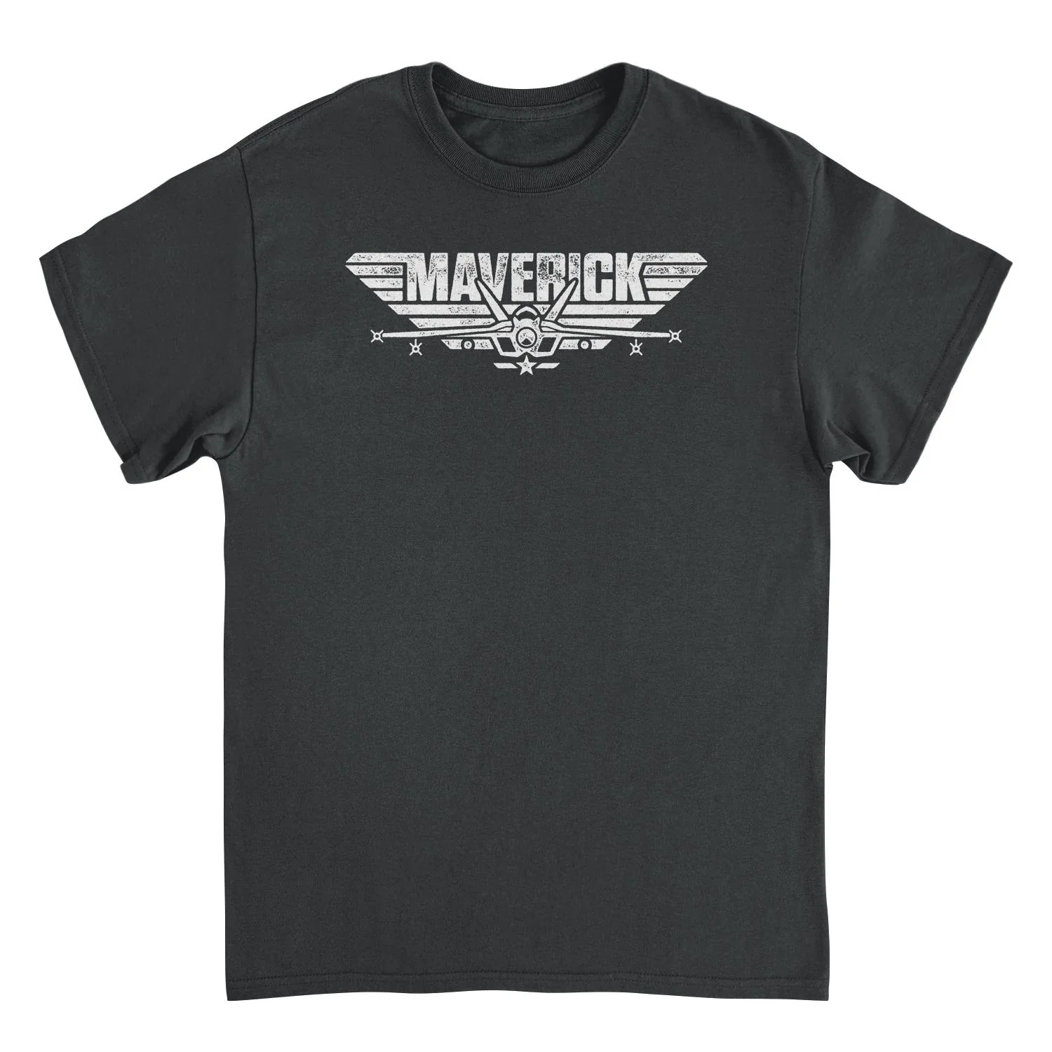 Rockinstone Top Gun Maverick Logo Black T-shirt Size:xxl