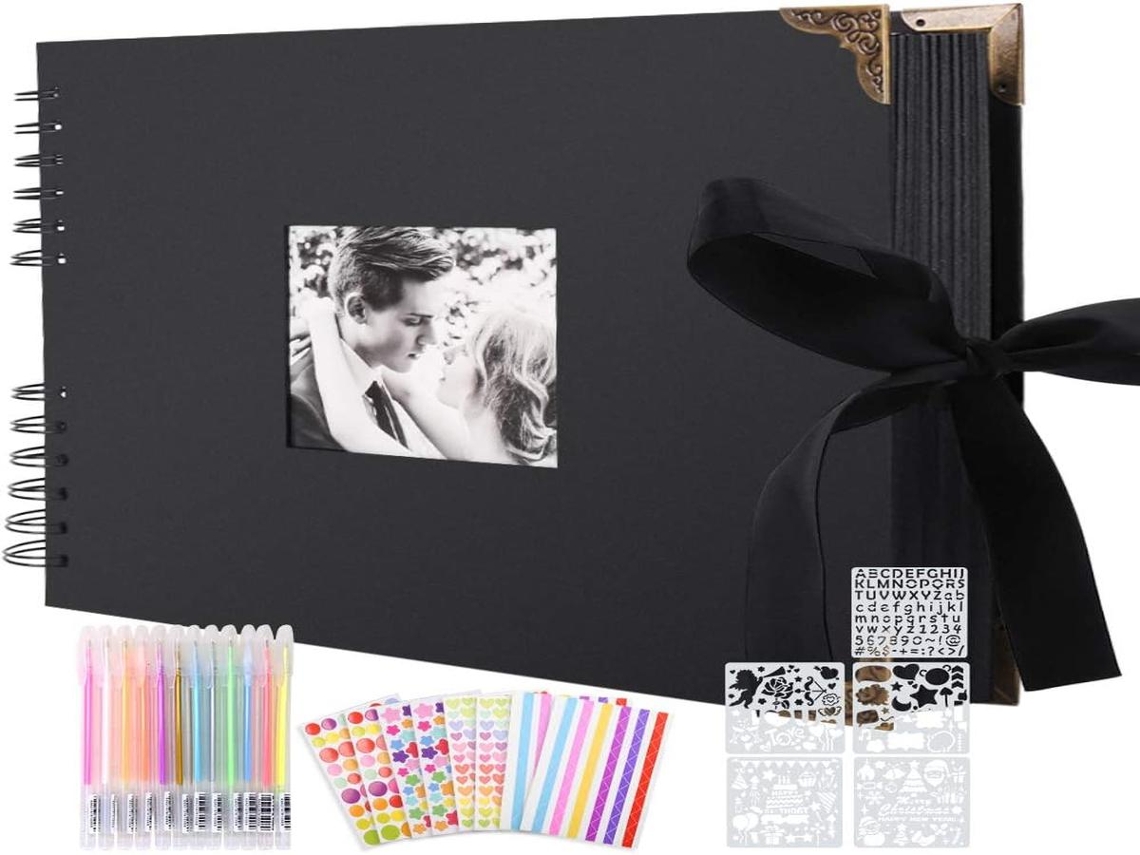Álbum de fotos autoadesivo Lurelia, 80 páginas, faça você mesmo, scrapbook, bebê