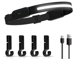 Farol USB/Solar Recarregável 3 Modos 3000mAh IPX4 HALINUIA