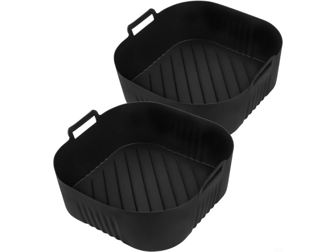 Tapetes De Silicone Para Fritadeira Elétrica Na230 - Resistentes Ao Calor E Laváveis, 23 Cm (9,06 Polegadas)