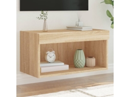 Vidaxl Móvel De Tv Com Luzes Led 60x30x30 Cm Carvalho Sonoma