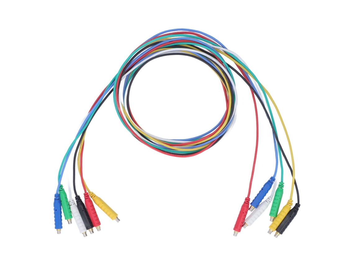 Cabos De Teste Magnéticos De Silicone Flexíveis 6 Peças Jumper 30v 5a 20awg