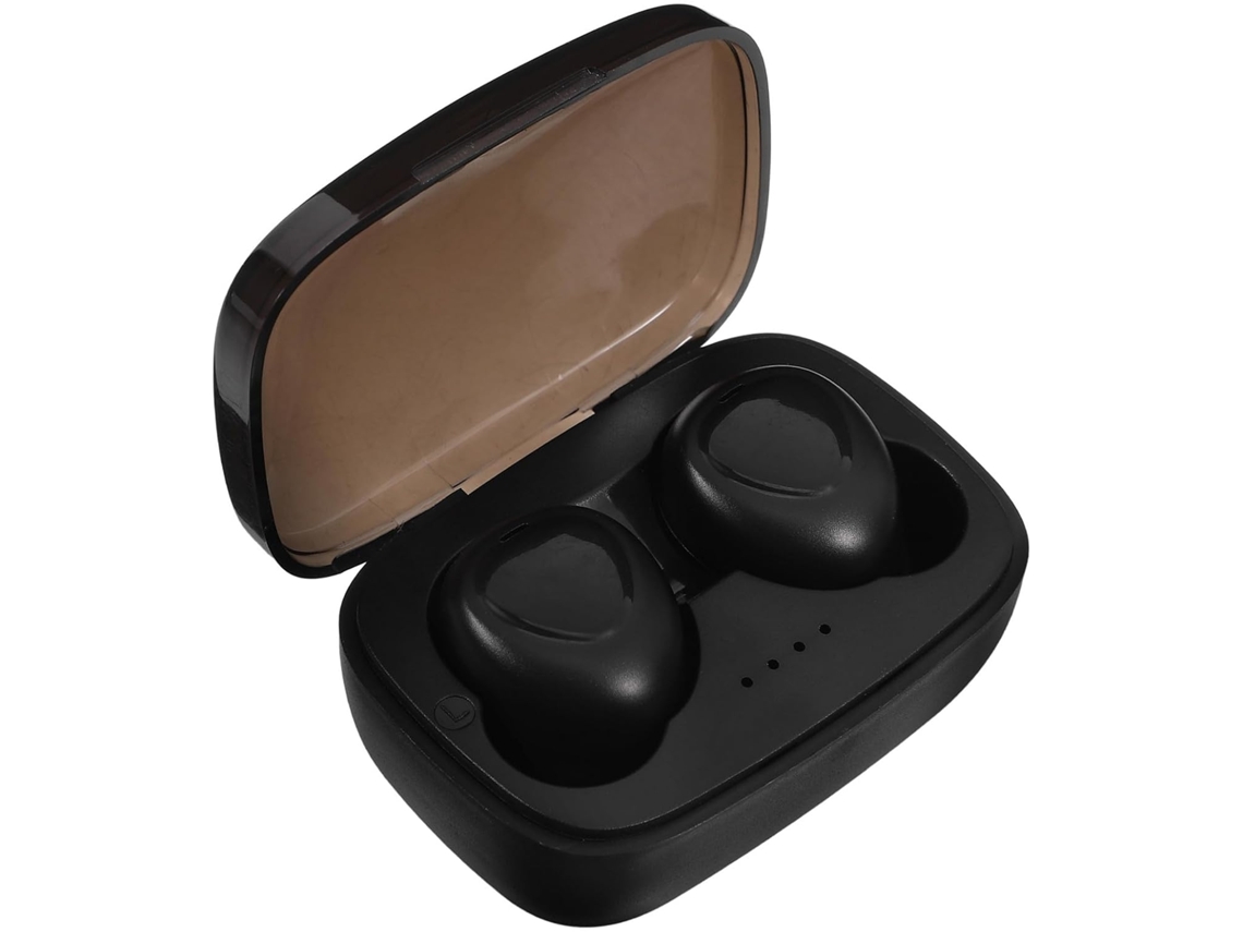 Fones De Sem Fio Com Ruído, Por Toque, Som Longa E Estojo Cor: Preto