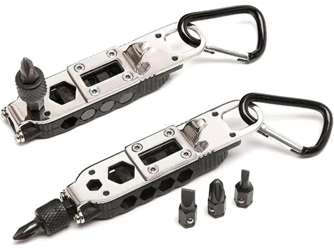 Mini Chave De Fenda Com Design Para Uso Externo, Ferramenta Multifuncional Portátil De Aço Para Reparos