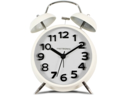 Relógio Despertador METRONIC Vintage Branco
