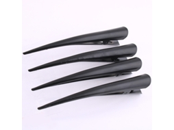 Presa De Cabelo Grande De Jacaré Para Estilismo, Presas Metálicas Resistentes À Ferrugem E Não Deslizantes Para Cabelos Grossos E Finos P (4 Unidades)