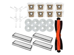 Conjunto De 25 Filtros Hepa, Escovas, Panos De Limpeza E Sacos De Pó Para Aspiradores De Pó X20+/x10+/x20 Plus/x10 Plus.