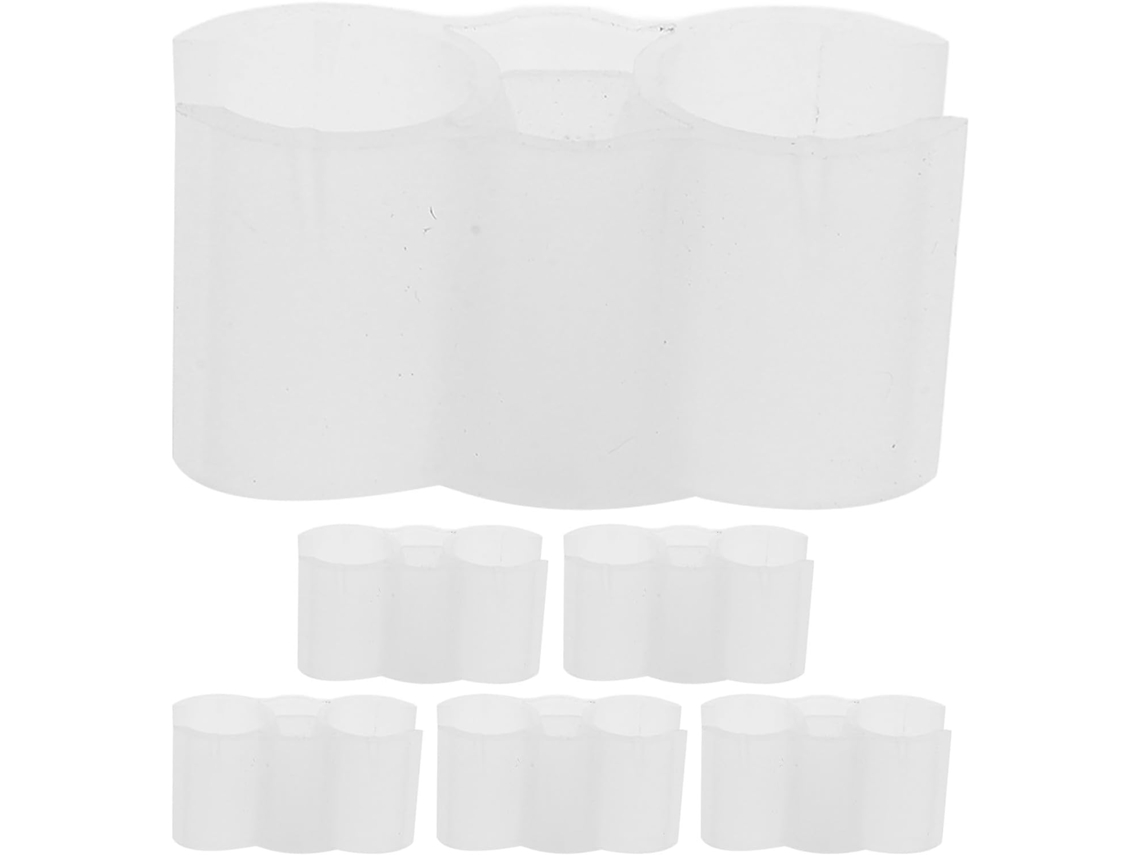 Conector Para Vassoura E Pá De Lixo Com Cabo, 6 Peças, Branco