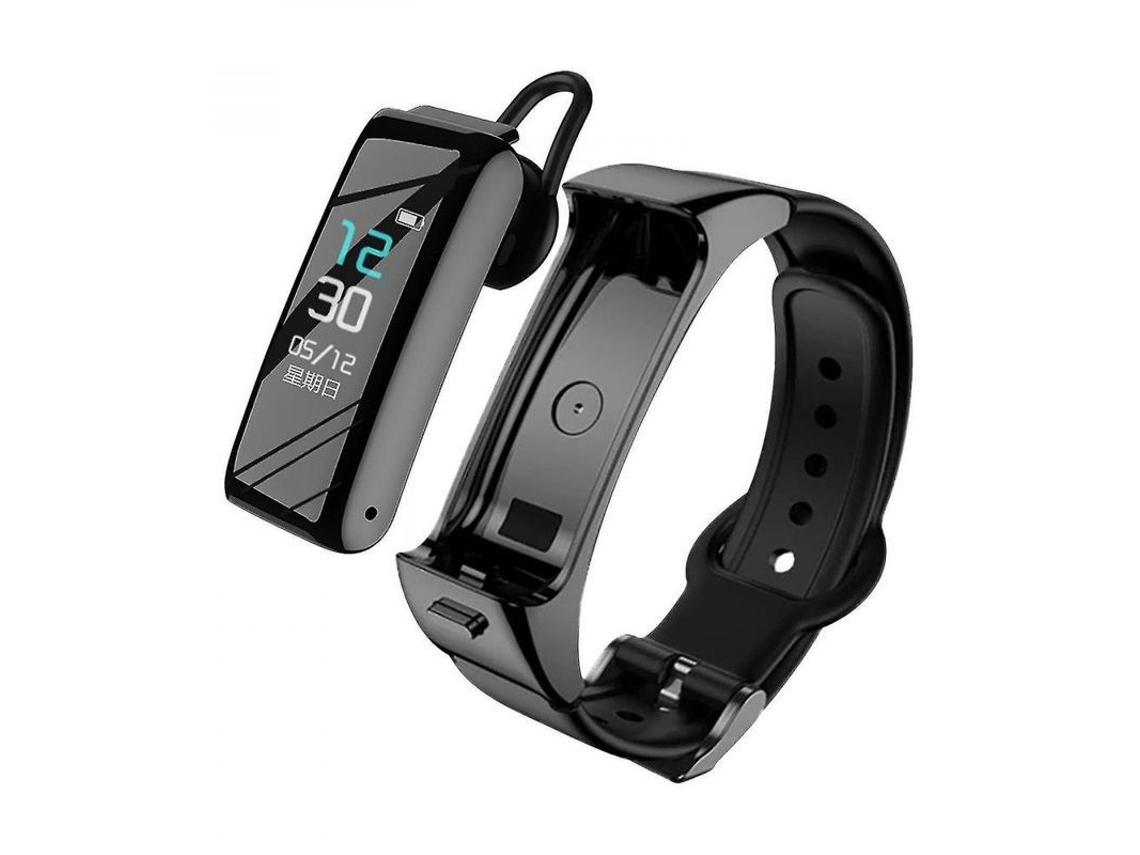 2026 pulsera Inteligente B6 2 em 1 Fone de Ouvido Bluetooth, Monitor de Ritmo Cardíaco, Esportivo, Podômetro, Relógio para Homem e Mulher