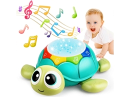 Tartaruga Marinha De Brinquedo Com Música E Projetor, Para Bebês 3 A 9 Meses 1 3 Anos - Presente Perfeito -aquaforge