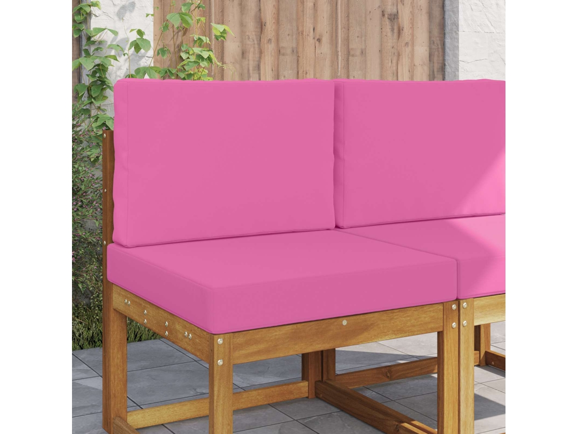 Vidaxl Almofada Para Sofá Externo Poliéster Rosa 60 X 60 Cm