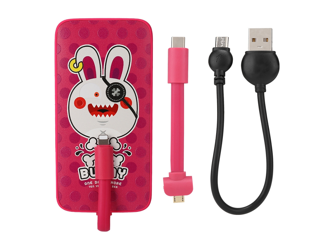 Power Bank Black Fish 8000mAh EOOCOO com carregamento rápido