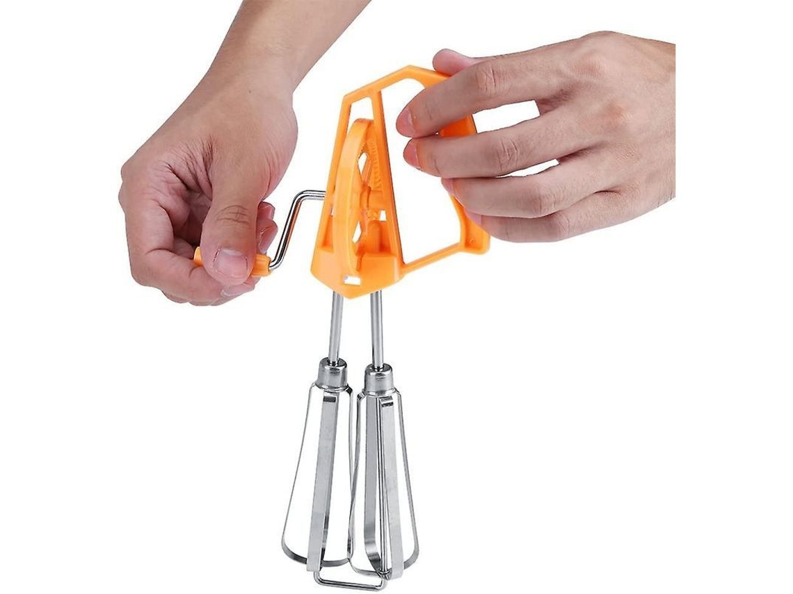 Nova Line batedor de Ovos Rotativo Manual Profissional Utensílio de Cozinha Laranja