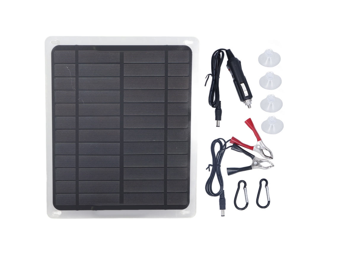 Carregador de Bateria de Carro com Painel Solar de 20 W e 12 V para Carros CHABERLU