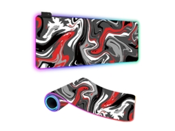Mousepad Gamer Com Iluminação Led Rgb 80x30cm Brilvibera