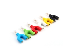 Divisor de Fones de Ouvido EOOCOO (interface de 3.5mm, em U Colorido)