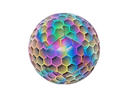 Bola de futebol refletora com bomba (sem marca)