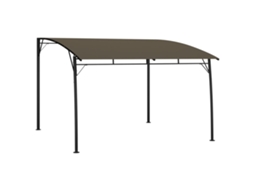 Vidaxl Toldo Para-sol De Jardim 3x3x2,55 M Cinzento-acastanhado