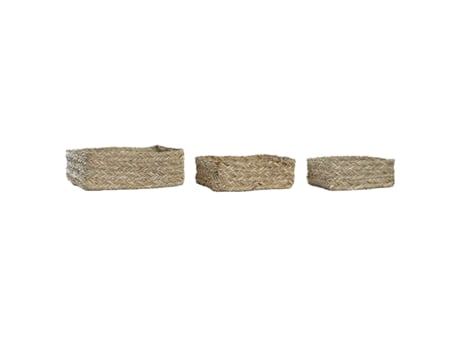 Conjunto de Cestas Dkd Home Decor Fibra (39 X 24 .