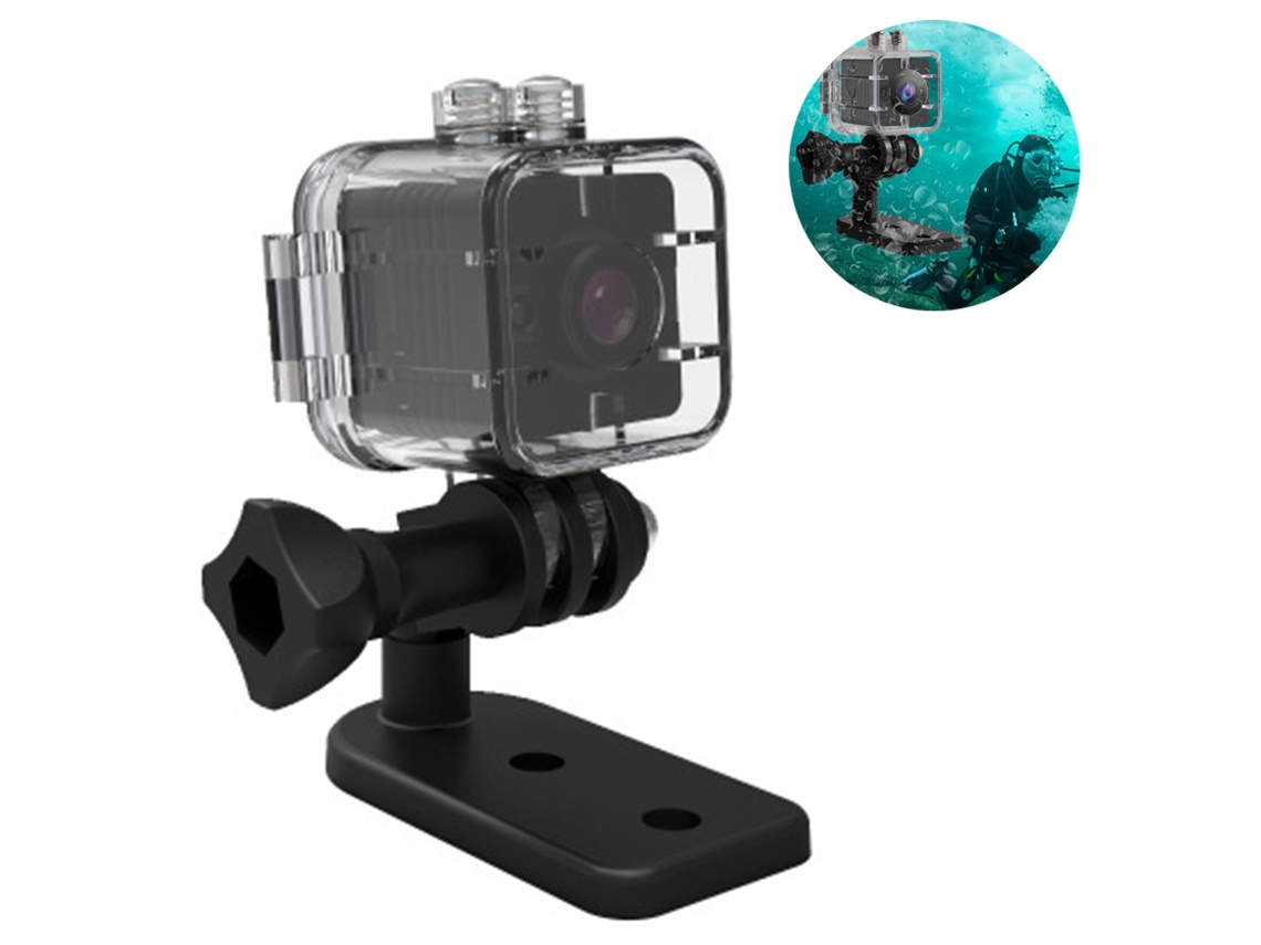 Mini Câmara COZEVDNT À Prova D'Água Full HD 1080P com Visão Noturna e Deteção de Movimento