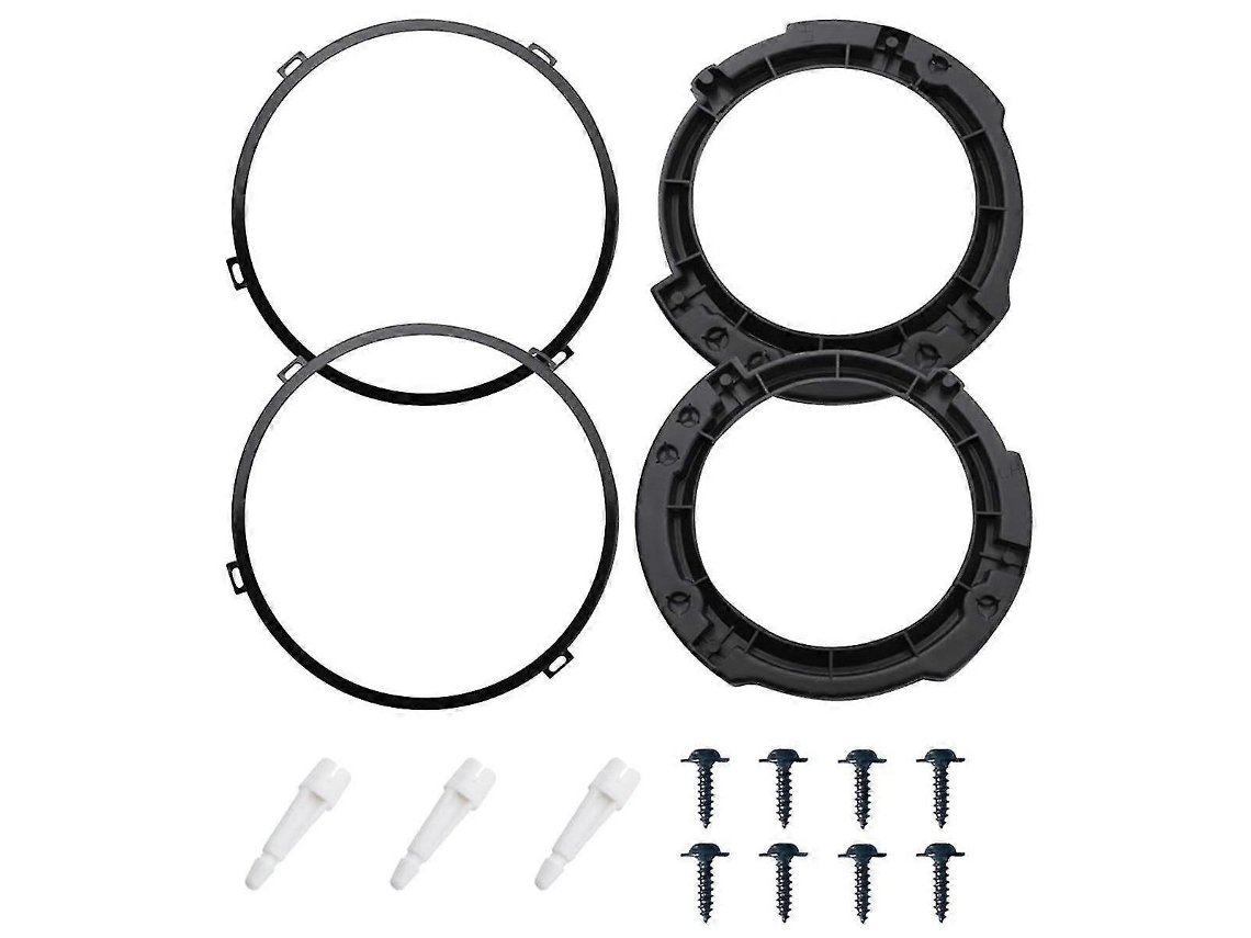 Conjunto Anel Fixação Farol Redondo 7 Polegadas Metal Wrangler Jk 2007 2017