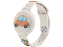 Pulseira Infantil Com Rastreador Global Sem Mensalidade | Segurança Para Crianças | Silicone Ajustável Localizador Para Filhos | Branco