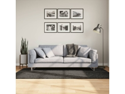 Tapete Lovely Home Aspeto Brilhante Istan Poliéster Preto (100x200cm)