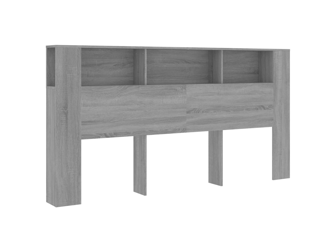 Cabeceira Sonoma Cinzento MAISON EXCLUSIVE com guarda-roupa (200x18,5x104,5 cm)
