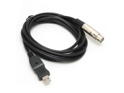 Cabo Lurelia XLR USB 2.0 Macho/Fêmea de 3 m, para microfones, mesas de mixagem, amplificadores e colunas ativas.