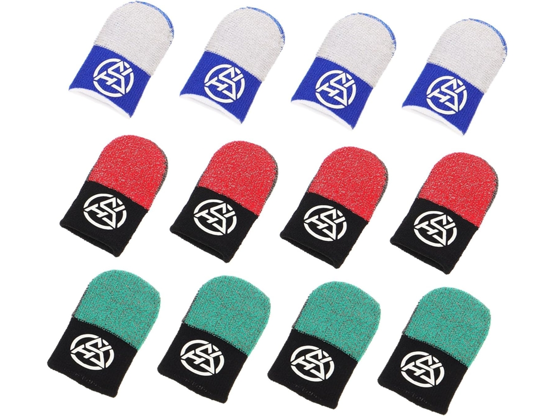 10 Pares De Capas Protetoras Para Controles Jogos Mobile, Feitas De Tecido Condutor Fosforescente Para Celulares