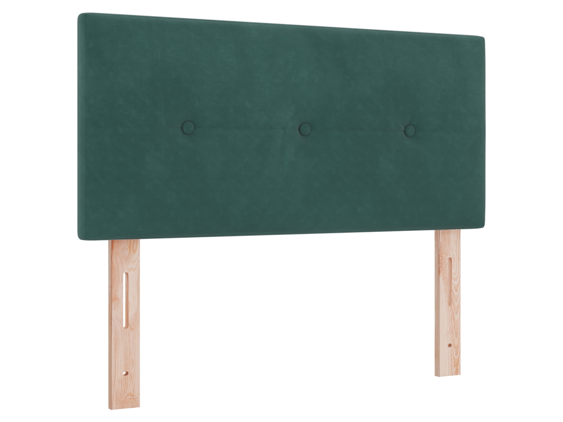 Conjunto 1 Cabeceira Estofada Vidaxl Verde Veludo (80 Cm)