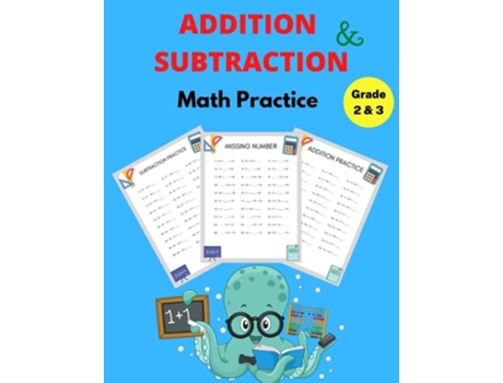 Livro Addition And Subtraction Math Practice Grade 2amp3 Math Game Book With Subtracting And Adding Double Digits De Susan Graham (inglês)