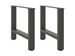 Coffee Table Leg, Coffee Table Legs Vidaxl Antracite Aço (60 X (42-43) Cm)
