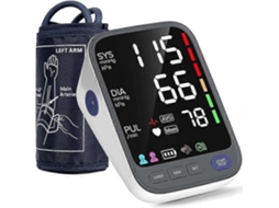Monitor Eletrônico de Pressão Arterial Braço, Médica, Display Led Super Grande 6.4 - M Onitor Frequência Cardíaca GOKOCO