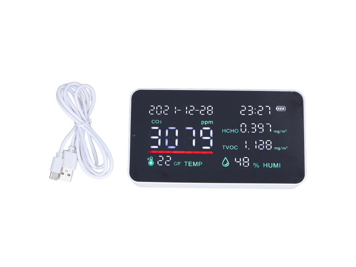 Monitor de Qualidade do Ar com Temperatura e Humidade LAXISCREED