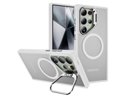 Suporte Magnético Compatível Com Capas De Celulares Samsung.cor Transparente estilo Magnético Com Toque Aveludado - S25ultra