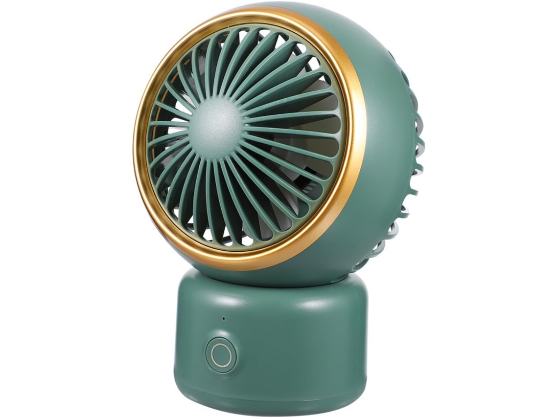 Mini Ventilador Oscilante Usb Verde P/ Mesa/pedestal