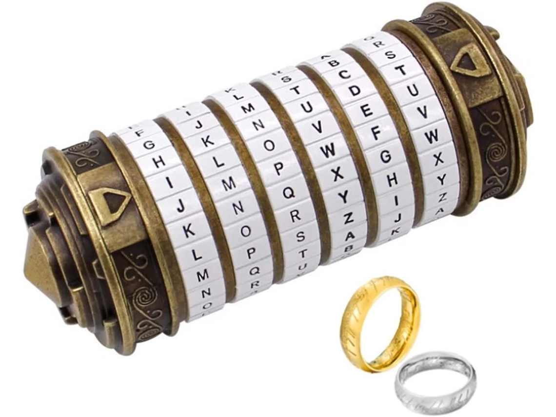 Mini Cryptex Código Da Vinci Com Cadeado Para Oferta Especial Lurelia