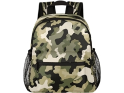 Mochila Infantil Para Meninas Meninos, Camuflada Militar, Pequena Pré-escola Com Alça Peitoral, Bolsa Leve