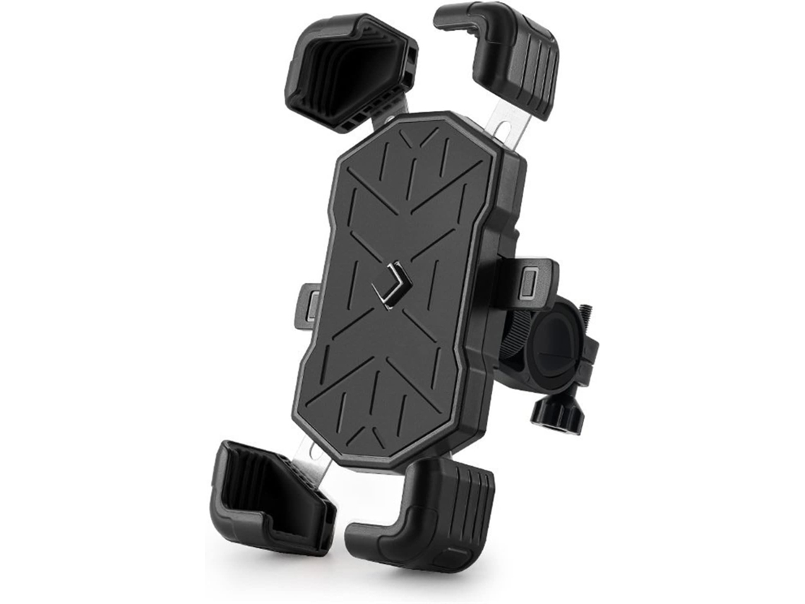 Suporte para Celular de Motocicleta/bicicleta, Compatível com Celulares de 4,5 a 7,2 Polegadas, Resistente a Impactos JYTGALX (preto)