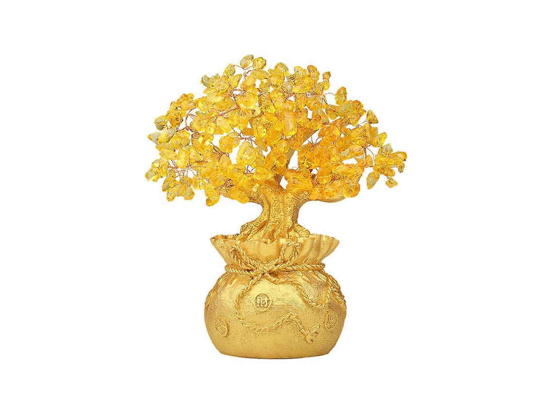 Resina Adorno de Mesa Citrino para Decoração ALLINLESS