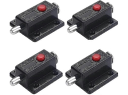 Pestillo de porta automático com mola, preto, 10 peças | S/MARCA
