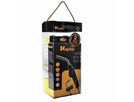 Pacote de tocha KAPITAL KT947HP KT947H com 2 cartuchos de gás MAP-PLUS KAPITAL